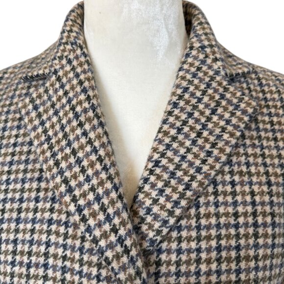 Talbots Petites 4P long sleeve collared houndstooth fully lined blazer jacket - Picture 5 of 9